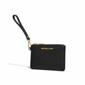 Michael Kors Black and Gold Wristlet